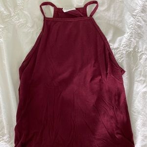 Small red halter top from SHEIN
